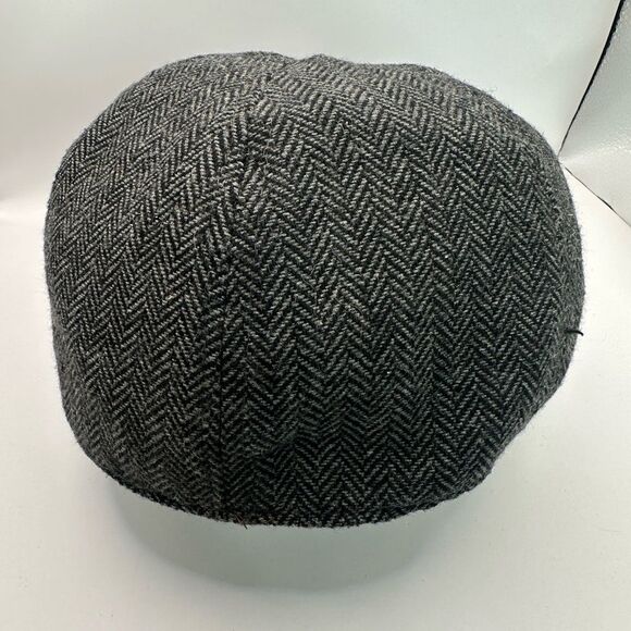 Weatherproof Vintage Gray Herringbone Newsboy Cap Size M/L - Picture 4 of 7